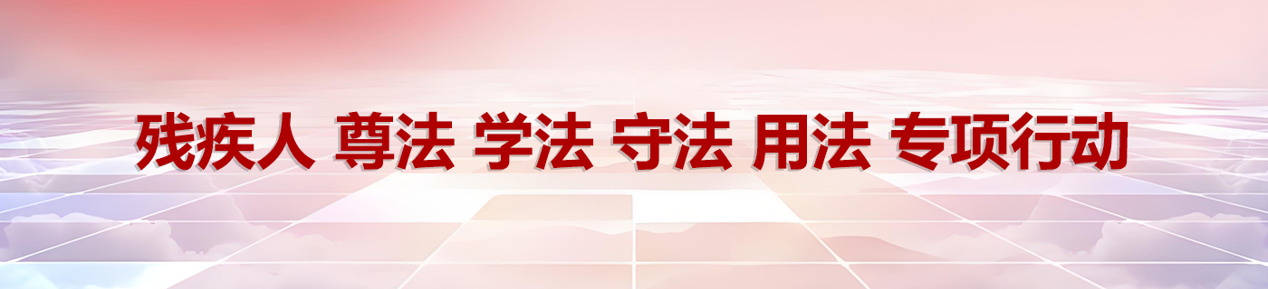 残疾人尊法学法守法用法专项行动